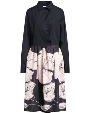 Sara Roka Midnight Midi Dress Polyester, Cotton, Polyamide, Elastane - Blue