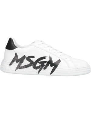 MSGM Trainers Leather - White