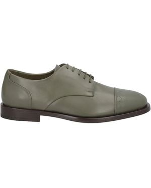 Ferragamo Sage Lace-Up Shoes Leather - Grey