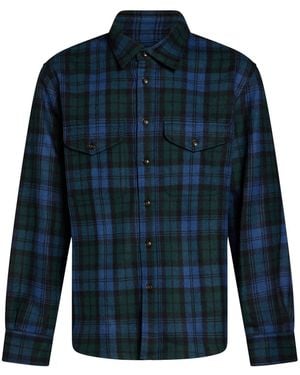 Woolrich Shirt Wool, Polyester, Polyamide - Blue