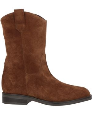 Carmens Tan Ankle Boots Leather - Brown