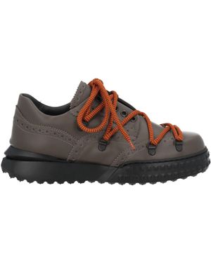 MICH SIMON Khaki Lace-Up Shoes Calfskin - Brown