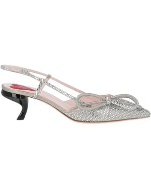 Roger Vivier Pumps Textile Fibers - White