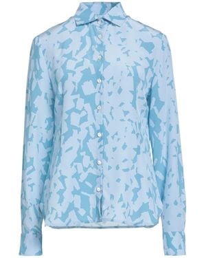 Barba Napoli Azure Shirt Silk - Blue