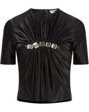 Rabanne Top Viscose, Elastane - Black