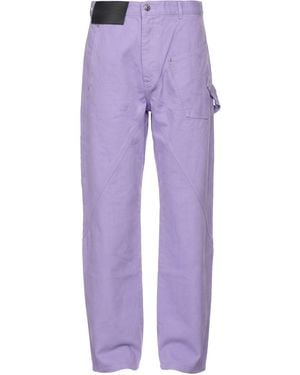 JW Anderson Trousers Organic Cotton - Purple