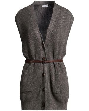 Brunello Cucinelli Cardigan Cashmere, Viscose, Polyester - Black