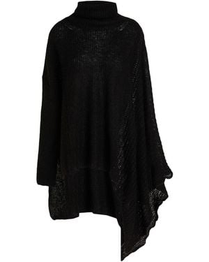 Limi Feu Cape Nylon, Mohair Wool, Wool - Black