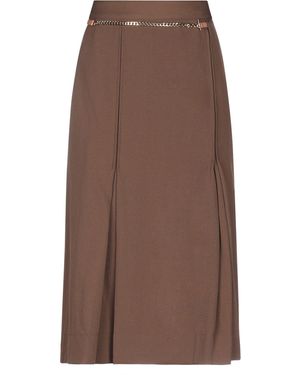 Victoria Beckham Gonna Midi - Marrone