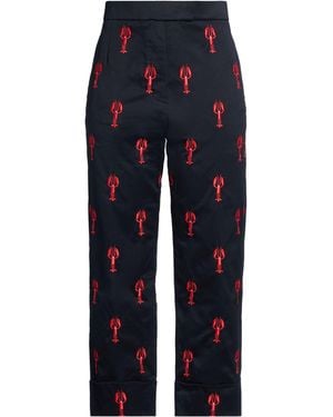 Thom Browne Midnight Trousers Cotton, Polyester - Blue