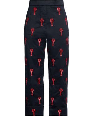 Thom Browne Midnight Trousers Cotton, Polyester - Blue