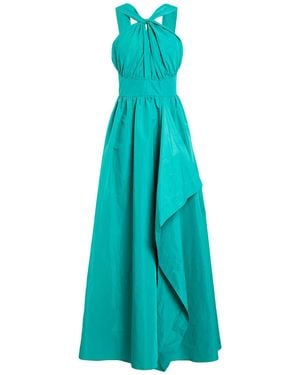 Sandro Ferrone Maxi Dress Polyester - Blue