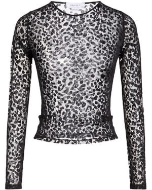 McQueen Top Viscose, Polyamide - Black