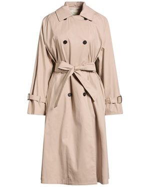 ViCOLO Overcoat & Trench Coat Cotton, Elastane - Natural