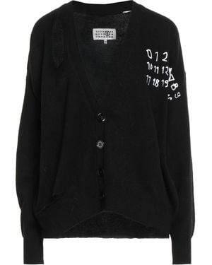 MM6 by Maison Martin Margiela Cardigan Wool, Polyamide - Black
