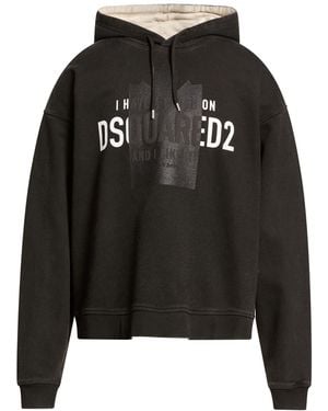 DSquared² Charcoal Sweatshirt Cotton - Black