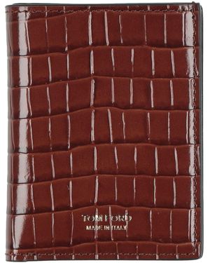 Tom Ford Chocolate Cardholder Calfskin - Purple