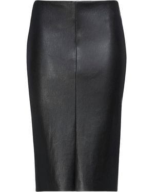 DROMe Midi Skirt Lambskin - Black