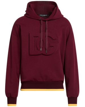 Dolce & Gabbana Burgundy Sweatshirt Cotton, Polyester - Red