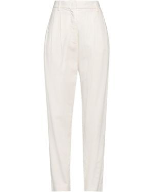Dixie Ivory Pants Viscose, Linen, Cotton, Elastane - White