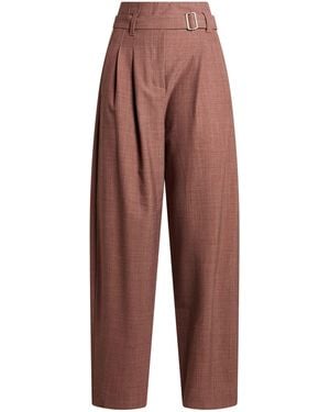 SOLOTRE Pants Polyester, Virgin Wool, Elastane - Purple