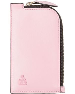 Lanvin Cardholder Calfskin, Brass - Pink