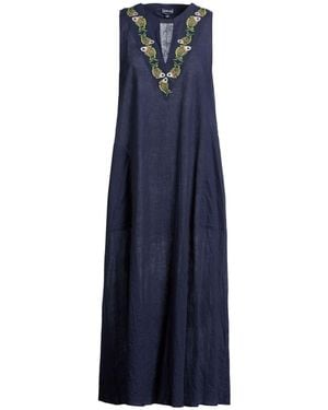 Vilebrequin Midi Dress Cotton, Linen - Blue