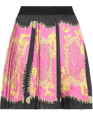 Versace Jeans Couture Fuchsia Mini Skirt Polyester - Pink