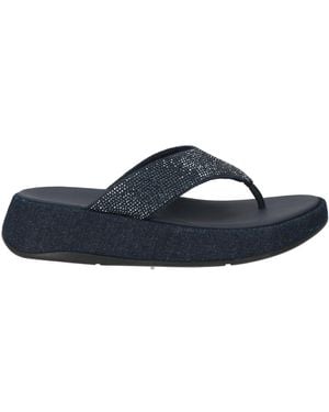 Fitflop Midnight Thong Sandal Textile Fibers - Blue