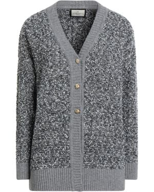 Bruno Manetti Cardigan Virgin Wool, Acrylic, Nylon - Gray