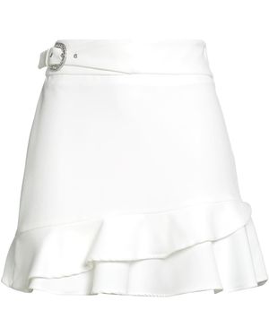 Liu Jo Mini Skirt Polyester, Elastane - White