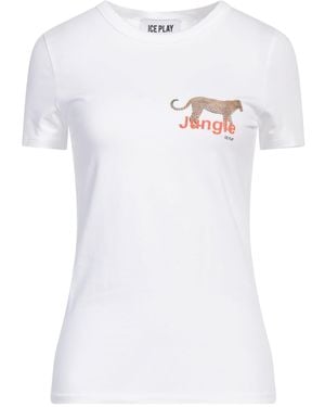 Ice Play T-Shirt Cotton, Elastane - White