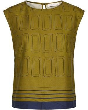 Glanshirt Military Top Viscose - Green