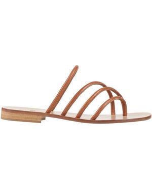 Paolo Ferrara Thong Sandal Leather - Brown