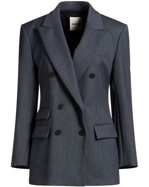 Sandro Blazer Polyester, Wool, Viscose, Elastane - Black