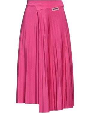 Vetements Midi Skirt Polyester, Elastane - Pink