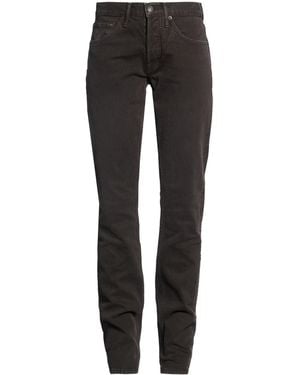 Tom Ford Charcoal Trousers Cotton - Black