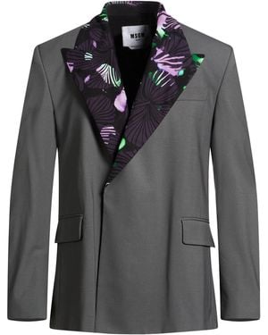 MSGM Blazer Virgin Wool, Elastane - Black