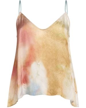 .., merci italia Khaki Top Viscose - Natural