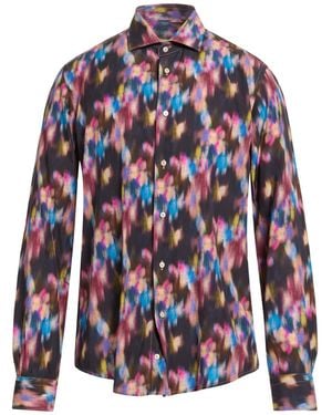Brian Dales Shirt Lyocell - Blue