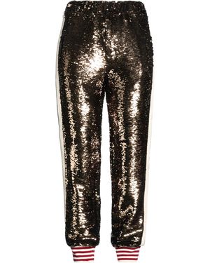 Palm Angels Bronze Trousers Rayon, Elastane, Wool, Acrylic - Black