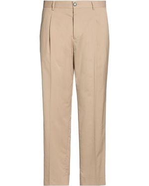 BE ABLE Trousers Virgin Wool, Polyester, Elastane - Natural