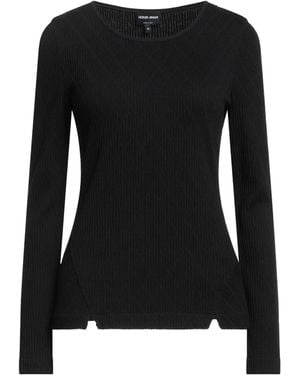 Giorgio Armani T-Shirt Viscose, Polyamide, Cashmere, Elastane - Black