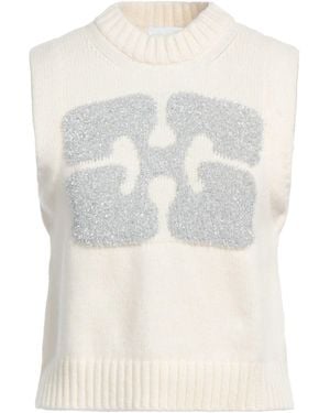 Ganni Pullover - Blanco
