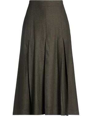 Aspesi Military Midi Skirt Virgin Wool, Acrylic, Polyamide, Cashmere - Gray