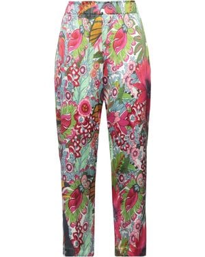 Shirtaporter Pants Silk, Elastane - Red