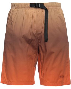 MSGM Khaki Shorts & Bermuda Shorts Cotton - Orange