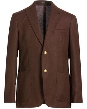 BRERAS Milano Dark Blazer Virgin Wool - Brown