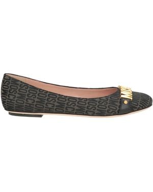 Moschino Ballet Flats Textile Fibers - Gray
