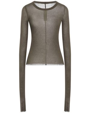 Rick Owens Dark T-Shirt Cotton - Grey